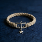 Anchor Star Hemp Bracelet