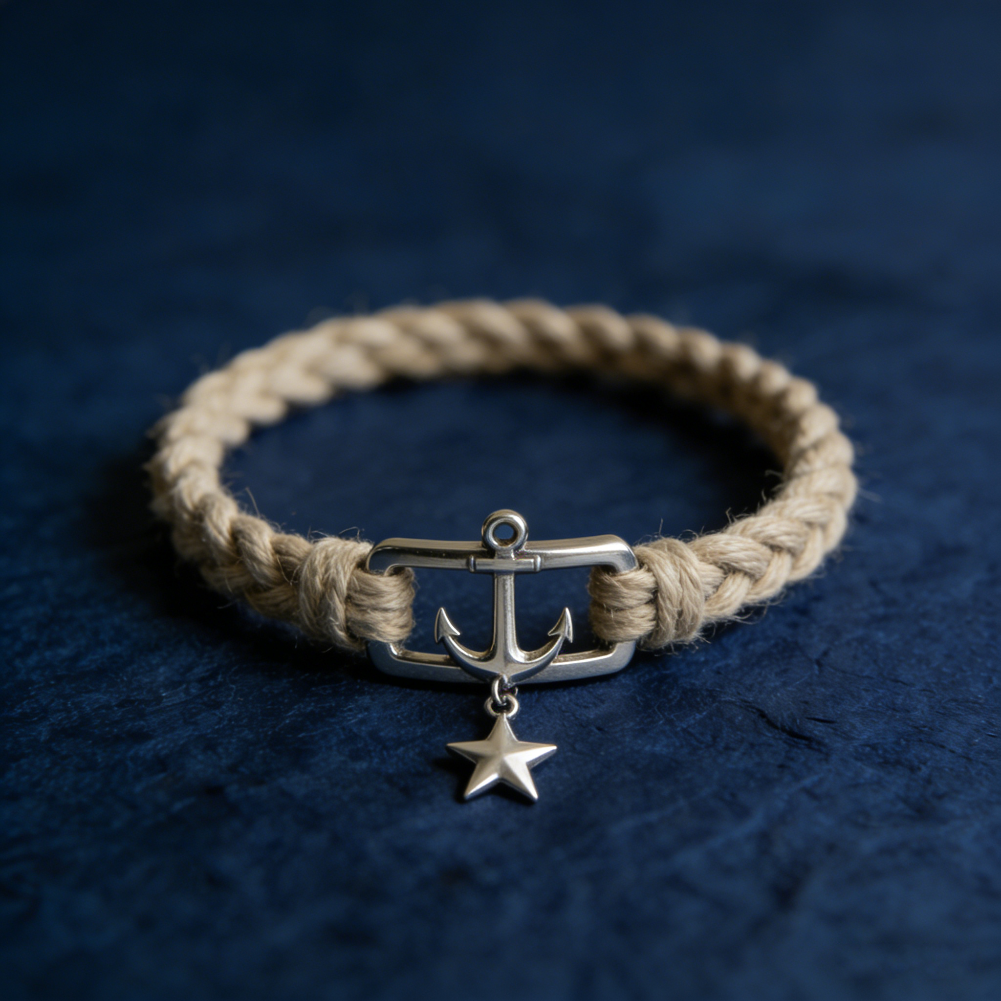 Anchor Star Hemp Bracelet